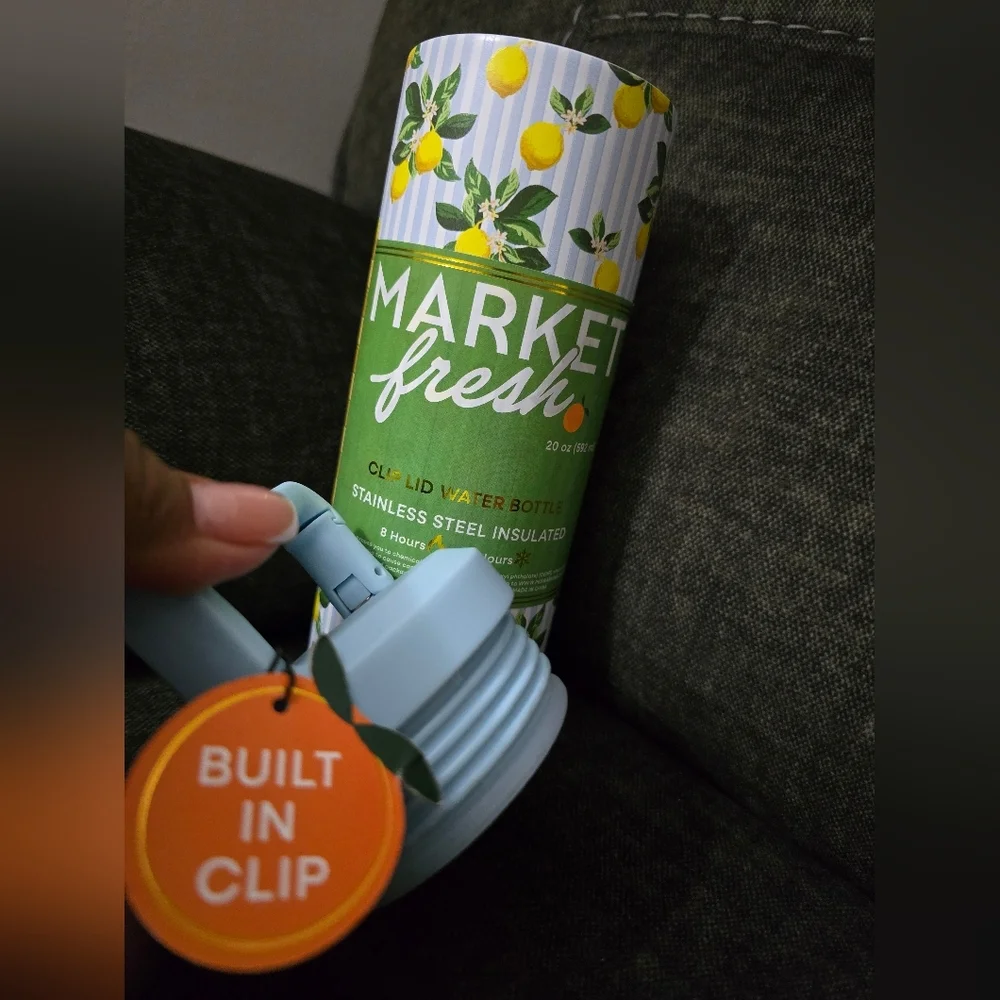 Market Fresh Lemon Water Bottle